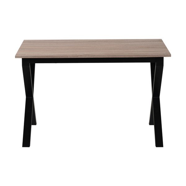 Masă de dining cu blat cu aspect de lemn de stejar 80x120 cm Ipswich – Støraa-image-3