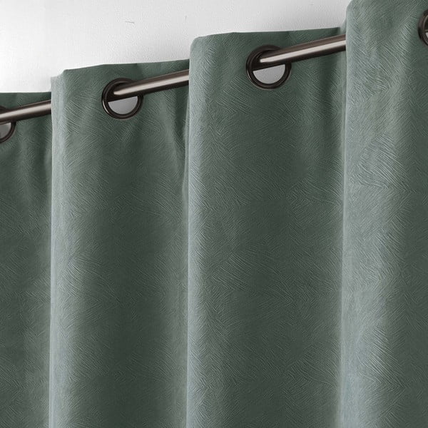 Draperie kaki din catifea 140x260 cm Olympe – douceur d'intérieur-image-3