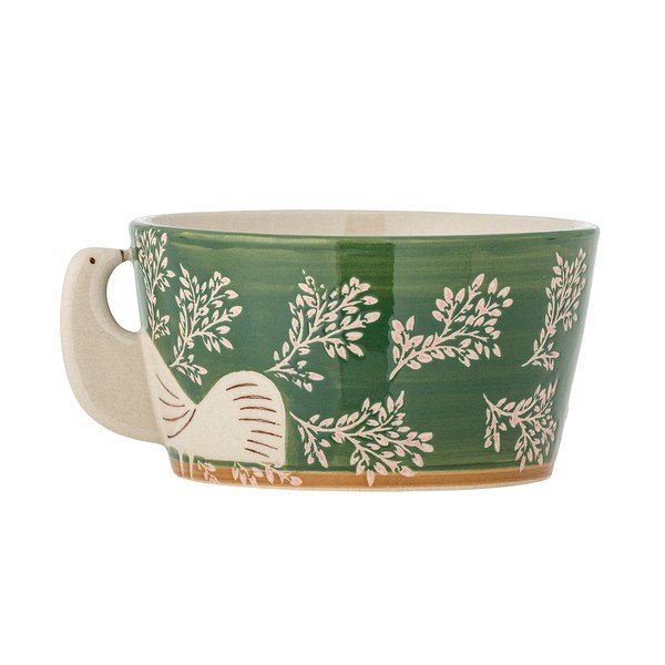 Bol mic verde pentru supă din gresie 460 ml Hezha – Bloomingville