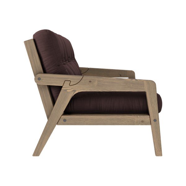 Canapea maro extensibilă 204 cm Grab - Karup Design-image-4