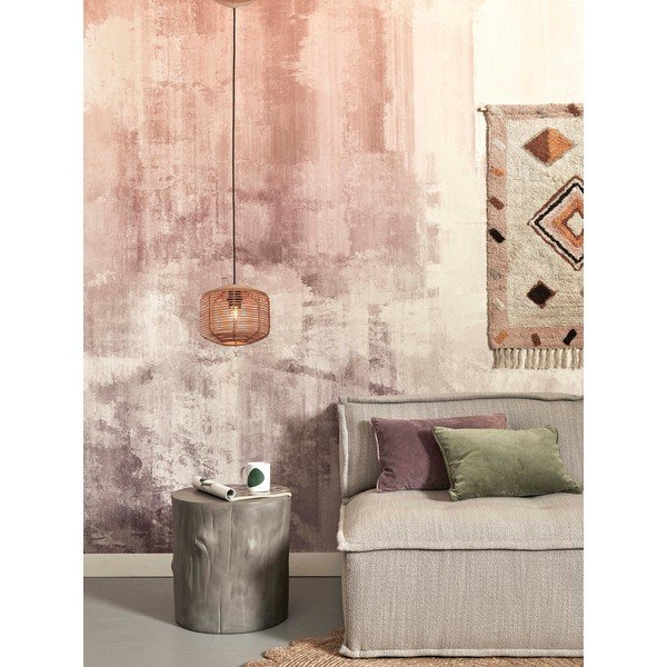 Lustră în culoare naturală cu abajur din ratan ø 25 cm Tanami – Good&Mojo-image-3