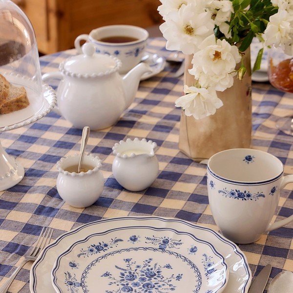 Ceainic alb cu filtru din gresie ceramică 500 ml Pearl – Costa Nova-image-2