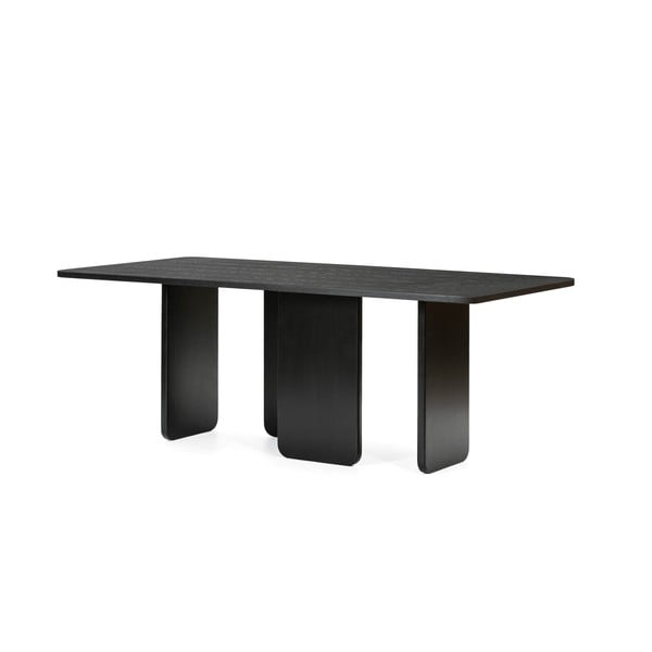 Masă de dining Teulat Arq, 200 x 100 cm, negru-image-3