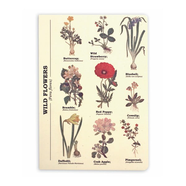 Agendă Gift Republic Wild Flowers, A5