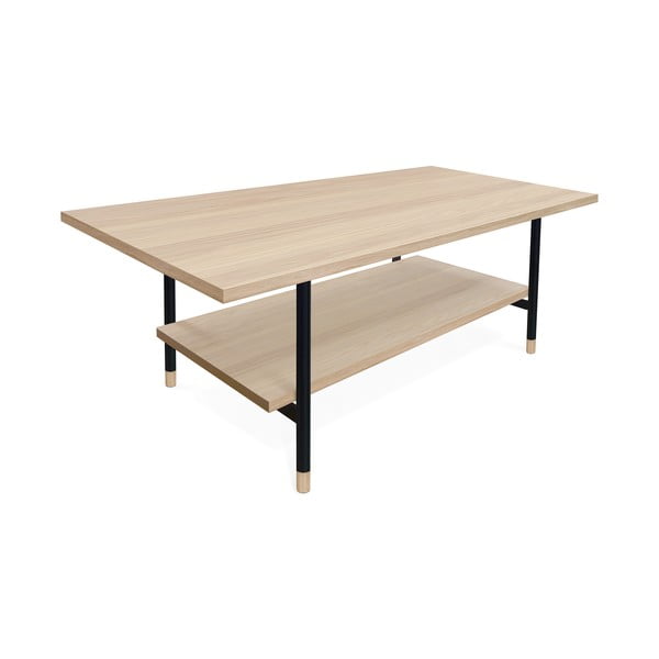 Măsuță de cafea în culoare naturală cu blat cu aspect de lemn de stejar 60x120 cm Jugend – Woodman-image-1