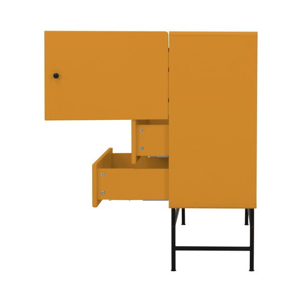 Comodă înaltă galbenă 107x107 cm Cocktail - Tenzo-image-3