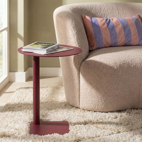 Măsuță auxiliară rotundă din oțel ø 40 cm Sunny – Spinder Design-image-1