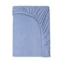 Cearșaf elastic din bumbac pentru copii Good Morning, 70 x 140/150 cm, albastru