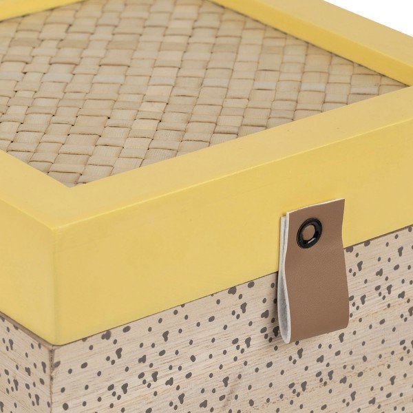 Cutii de depozitare decorative 2 buc. din paie cu capac Beezz – Jardin d'Ulysse-image-1
