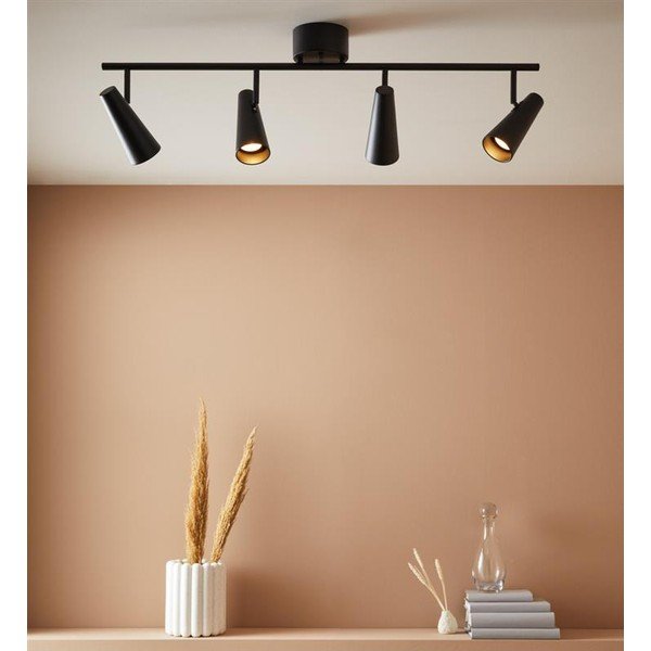 Plafonieră Markslöjd Crest, lățime 93,5 cm, negru-image-1