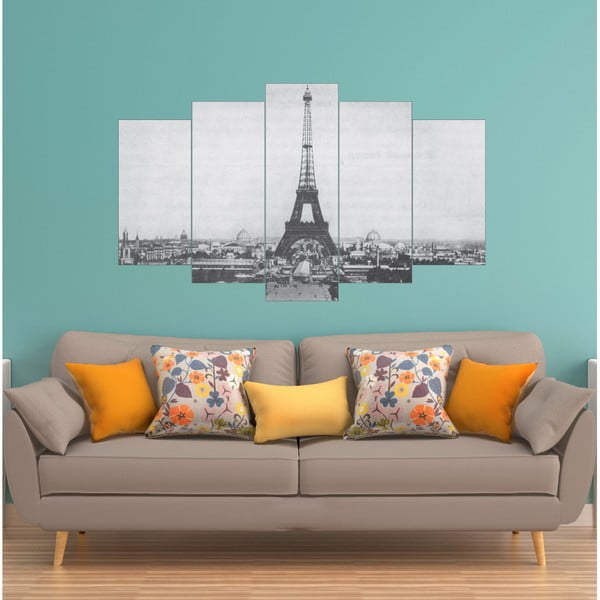 Tablou din 5 piese La Maison Des Couleurs Eiffel Tower