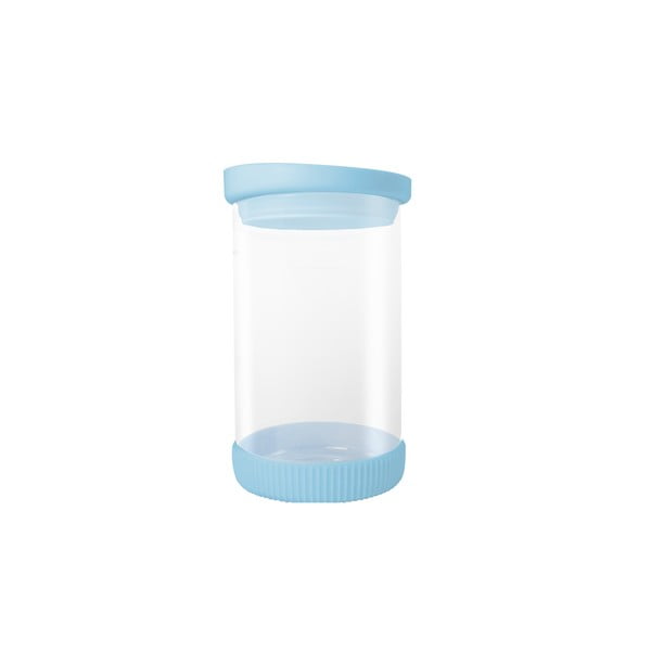 Recipient din sticlă JOCCA Container, 810 ml, capac albastru