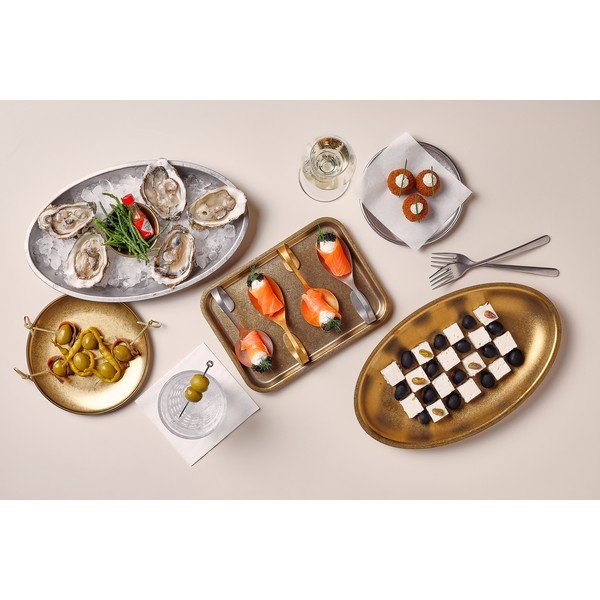 Tavă de servire din oțel inoxidabil 16x22 cm Serve – BonBistro-image-1