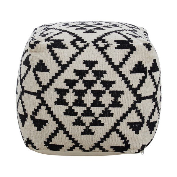 Puf alb-negru Cefena – Premier Housewares-image-1