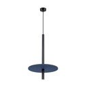 Lustră albastru-închis/bej din metal ø 30 cm Rilu – Sollux