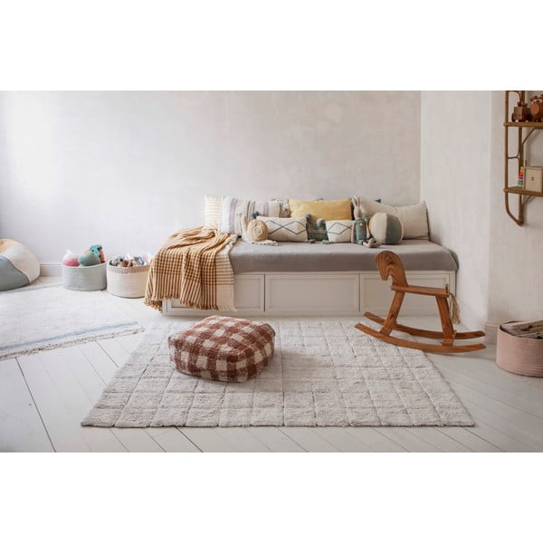 Covor crem lavabil/țesut manual din bumbac 170x240 cm Mosaic – Lorena Canals-image-3