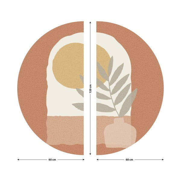 Autocolant de perete 120x120 cm Sunrise and Olive Branch – Ambiance-image-3