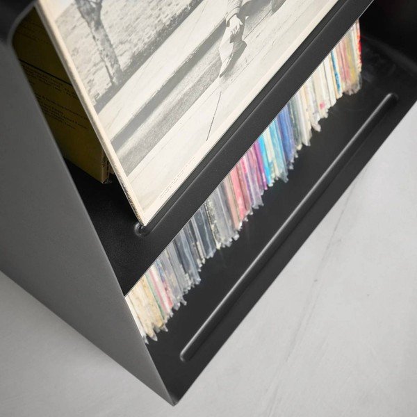 Etajeră pe roți neagră din metal 40x73x38 cm Tower – YAMAZAKI-image-4