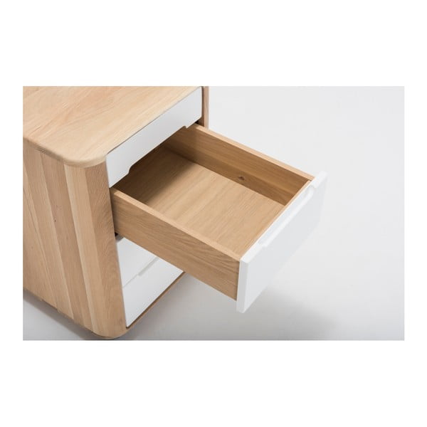 Dulap cu structură din lemn masiv de stejar şi sertare Gazzda Ena-image-4