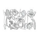 Set autocolante pentru perete Ambiance Bright Tulips