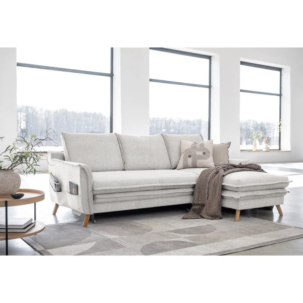 Colțar bej extensibil (cu colț pe partea dreaptă) Charming Charlie – Miuform-image-3