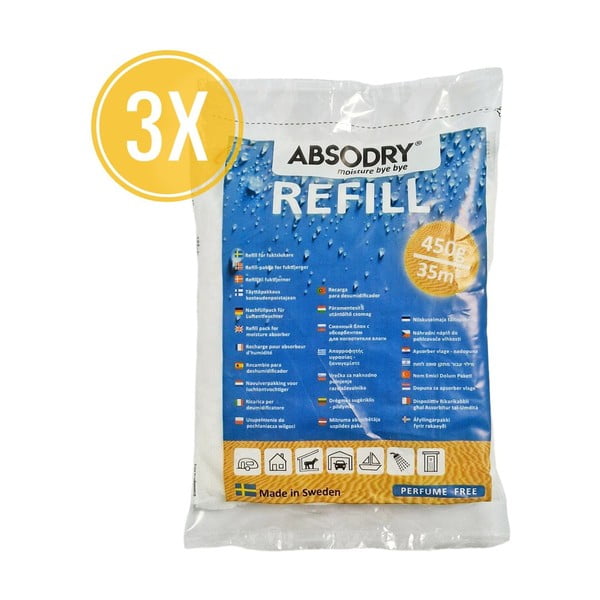 Umpluturi de rezervă pentru absorbant 3 buc. Absodry Maxi – Everbrand Sweden-image-1