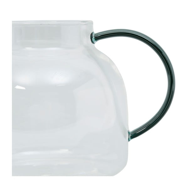 Ceainic cu filtru verde închis din sticlă 1 l – Sema-image-3
