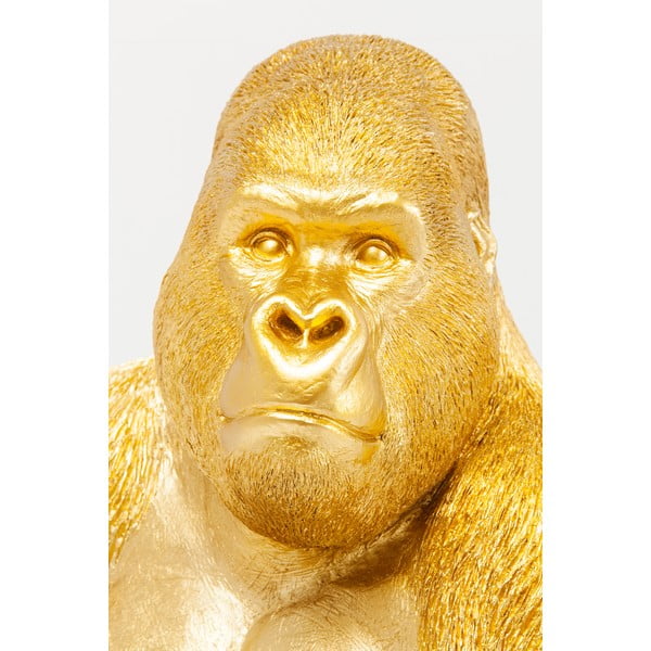 Statuetă decorativă Kare Design Gorilla, auriu-image-1