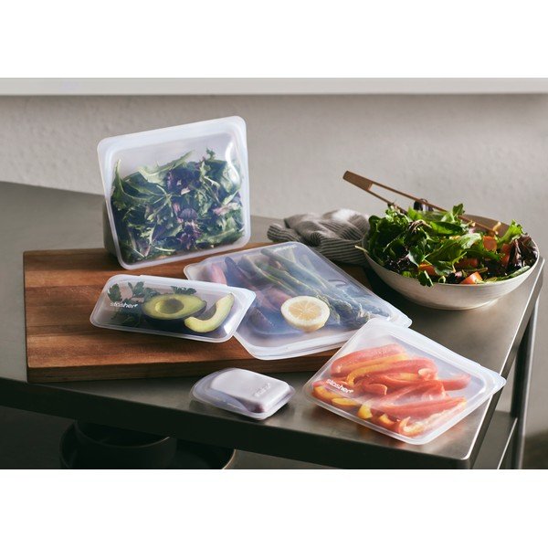 Caserolă pentru alimente Stasher Snack, 290 ml, transparent-image-1