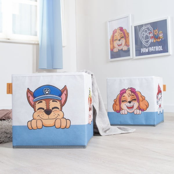 Organizatoare de jucării pentru copii 2 buc. din material textil 27x27x27 cm Paw Patrol – Roba-image-1