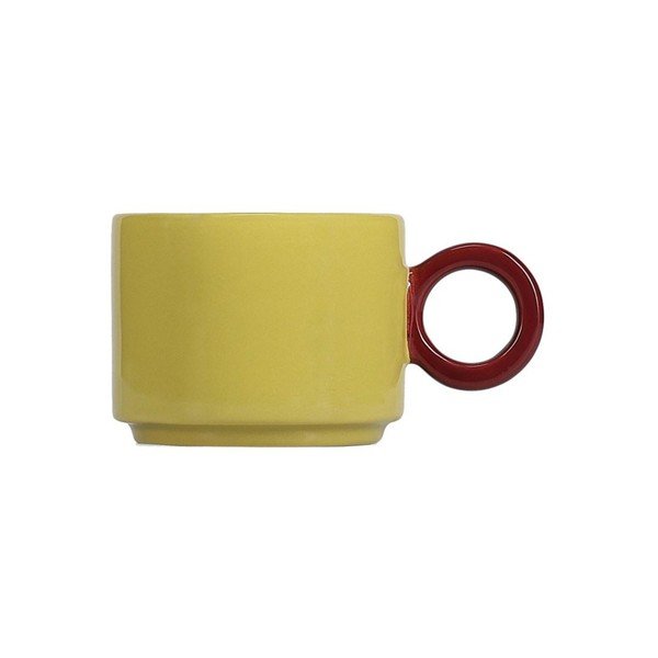 Cană galben-muștar din gresie ceramică 280 ml Lou – ONA