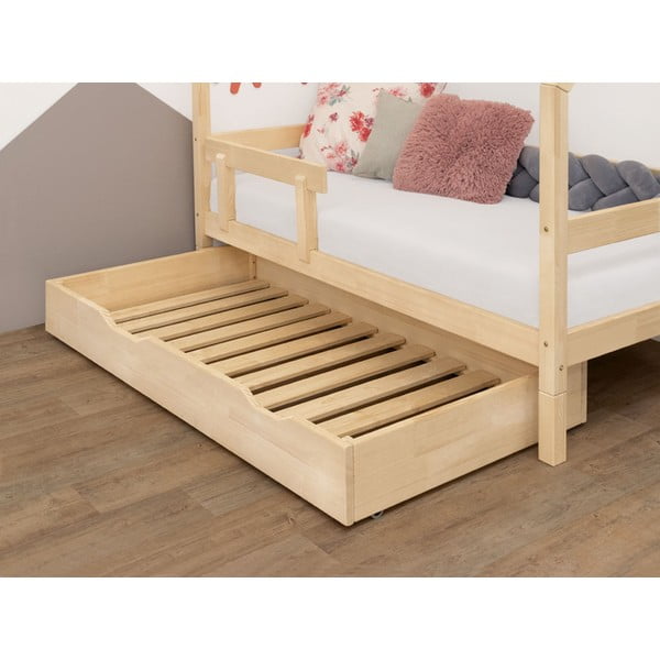 Sertar sub pat cu grătar și bază plină Benlemi Buddy, 90 x 180 cm, alb-image-1