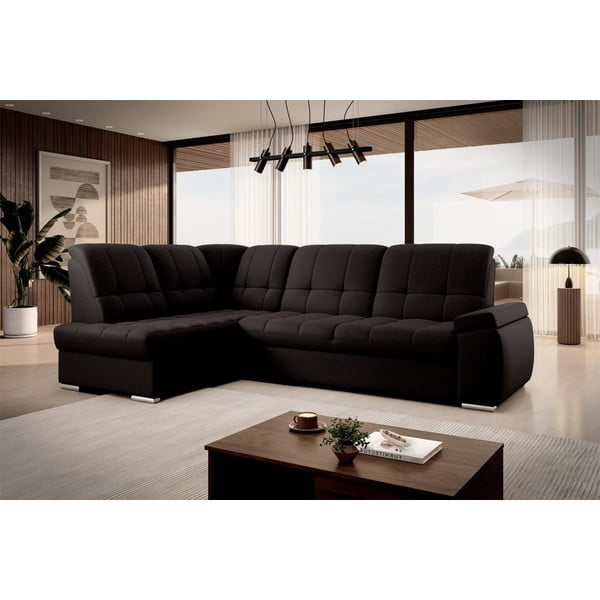 Colțar maro extensibil/cu spațiu de depozitare (cu colț pe partea stângă/în formă de ”L”) Sado – ELTAP-image-4