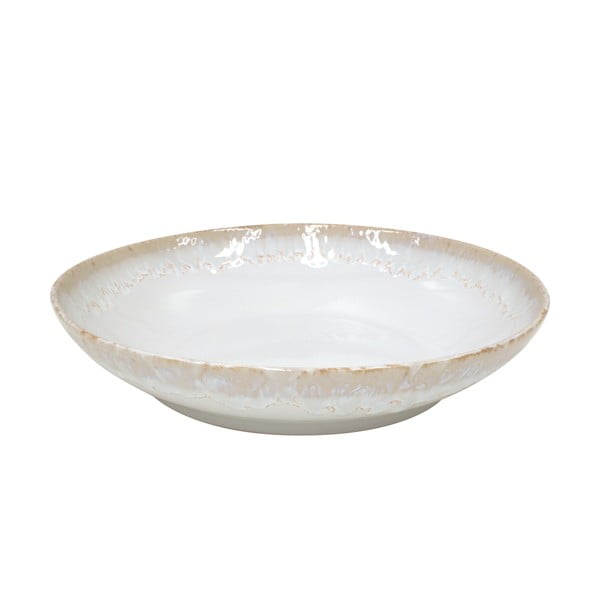 Bol pentru servit din gresie ceramică Casafina Taormina, ⌀ 33 cm, alb