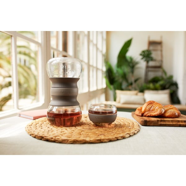 Ceainic maro deschis cu filtru din sticlă 500 ml – Lékué-image-2