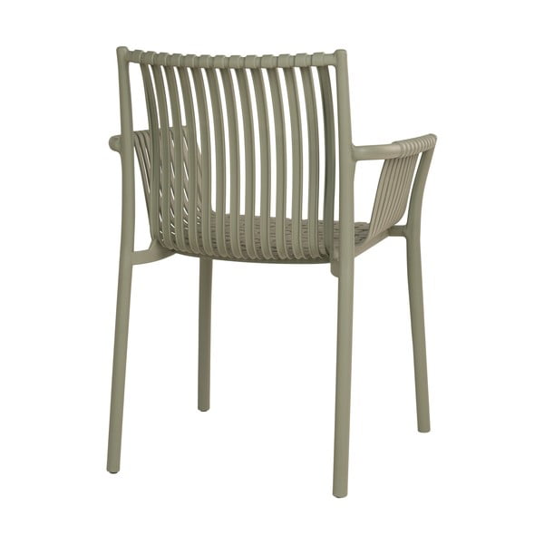 Scaune de grădină verde 2 buc. din plastic Tulsa – House Nordic-image-4