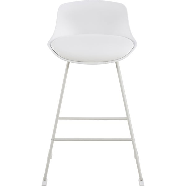 Scaun de bar alb (înălțime șezut 66 cm) Tina – Actona-image-4