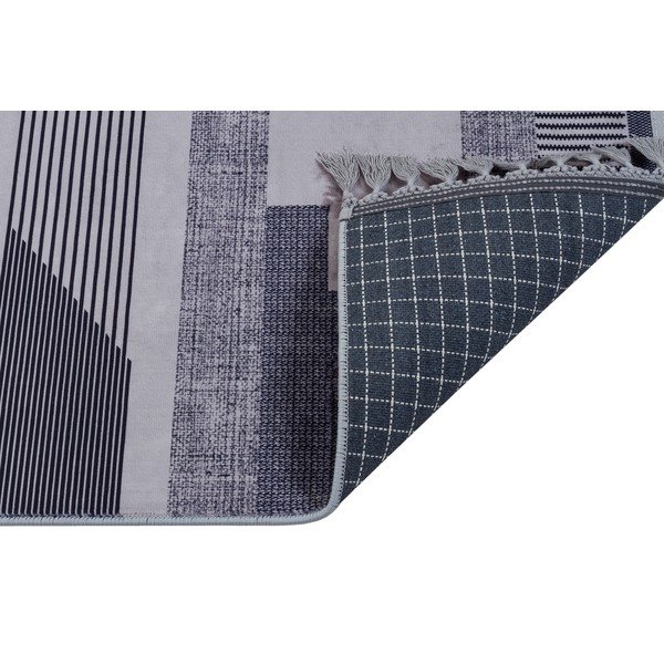 Covor lavabil gri 300x80 cm - Vitaus-image-2