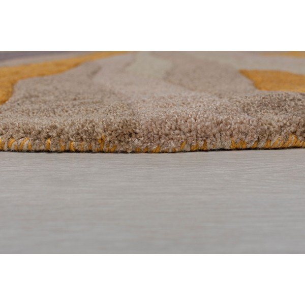 Covor Flair Rugs Splinter, ⌀ 135 cm, galben-image-2