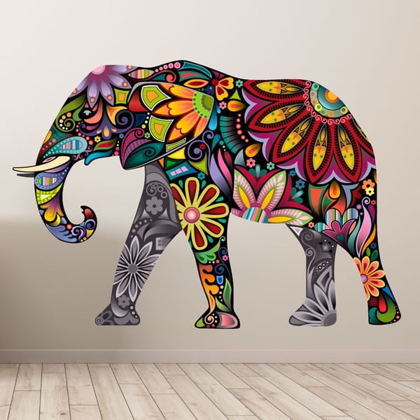 Autocolant Ambiance India Elephant 60 x 85 cm-image-1