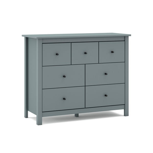 Comodă verde prăfuit din lemn de pin 110x80x40 cm Misti – Marckeric-image-2