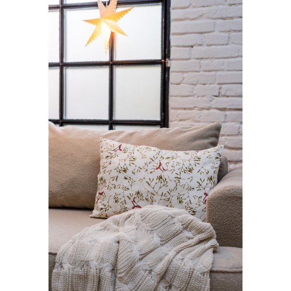 Față de pernă din in cu model de Crăciun 40x60 cm – Linen Tales-image-1