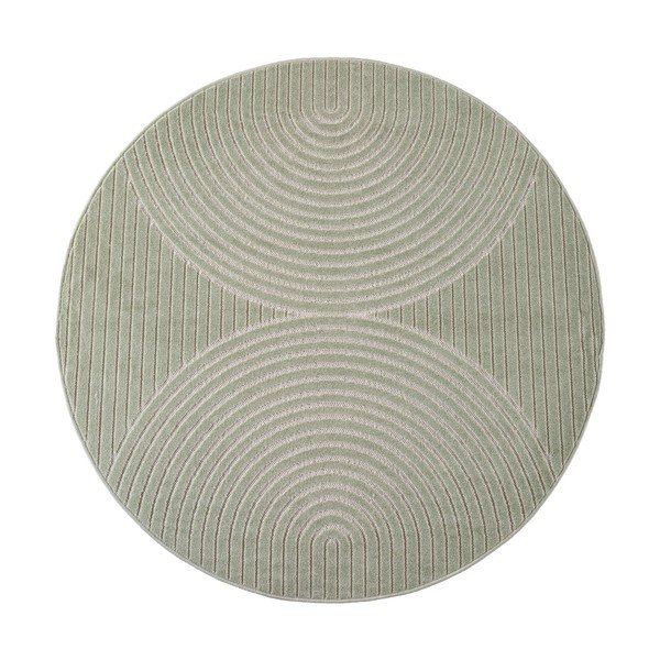 Covor pentru exterior și interior verde rotund ø 160 cm Nova 1201 – Ayyildiz Carpets