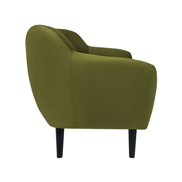 Canapea cu tapițerie din catifea Mazzini Sofas Toscane, 158 cm, verde-image-3
