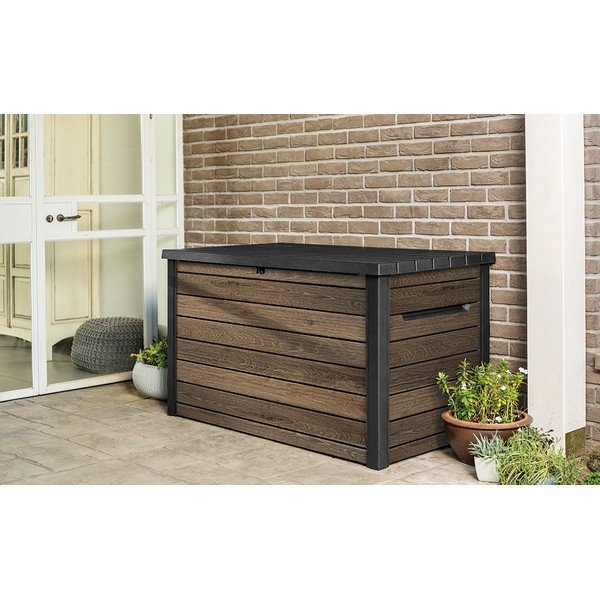 Cutie de depozitare pentru grădină maro din plastic Signature – Keter-image-1