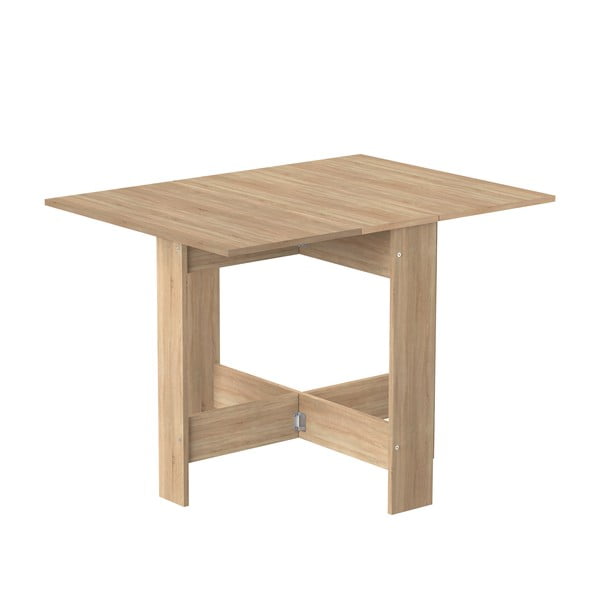 Masă de dining extensibilă cu aspect de lemn de stejar 76x28 cm Papillon – TemaHome-image-3