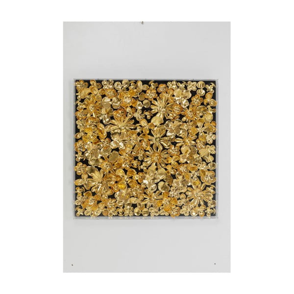 Tablou 60x60 cm Gold Flower – Kare Design