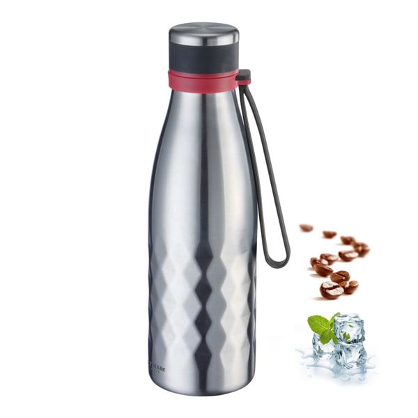 Sticlă gri deschis de călătorie din silicon și  oțel inoxidabil 550 ml Viva – Westmark-image-3