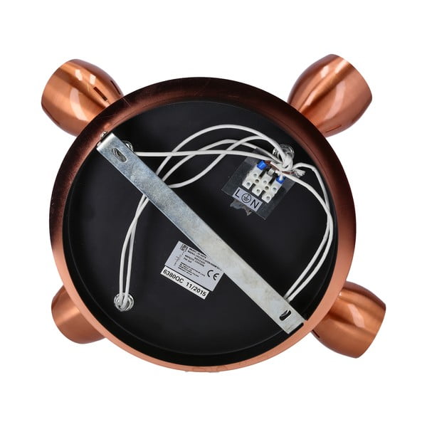 Plafonieră arămie cu abajur din metal 35x35 cm Cross – Candellux Lighting-image-4