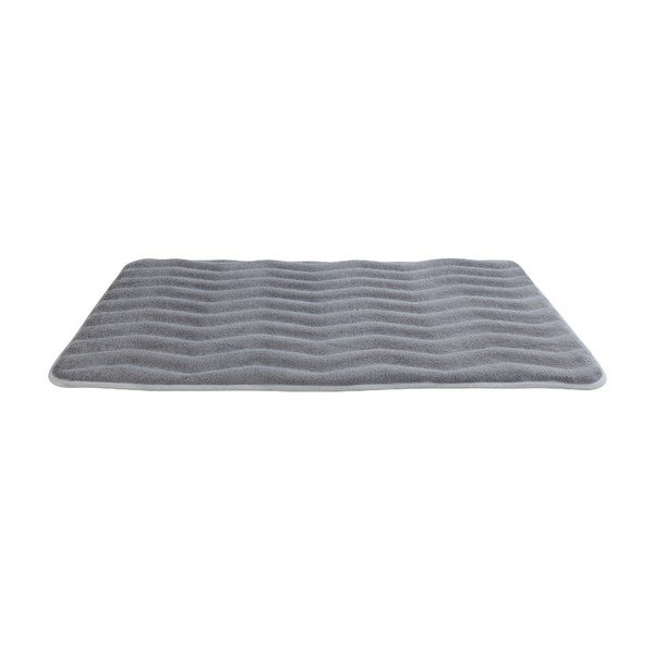Covor de baie cu spumă de memorie Wenko Light Grey, 80 x 50 cm, gri deschis-image-1